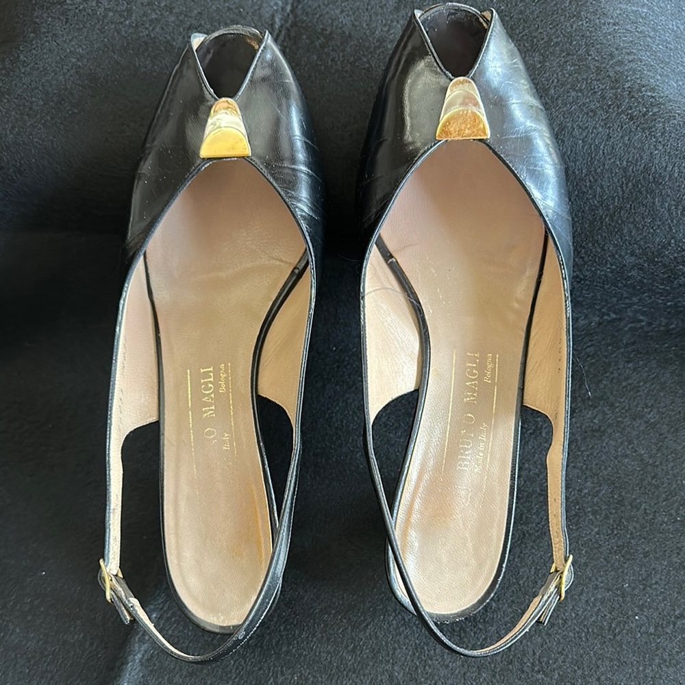 Bruno Magli Black Women's Slingback Shoes
